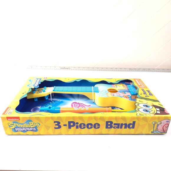 SpongeBob SquarePants 3-Piece Band Set Ukulele Recorder Slide Whistle New Toy - Picture 8 of 11